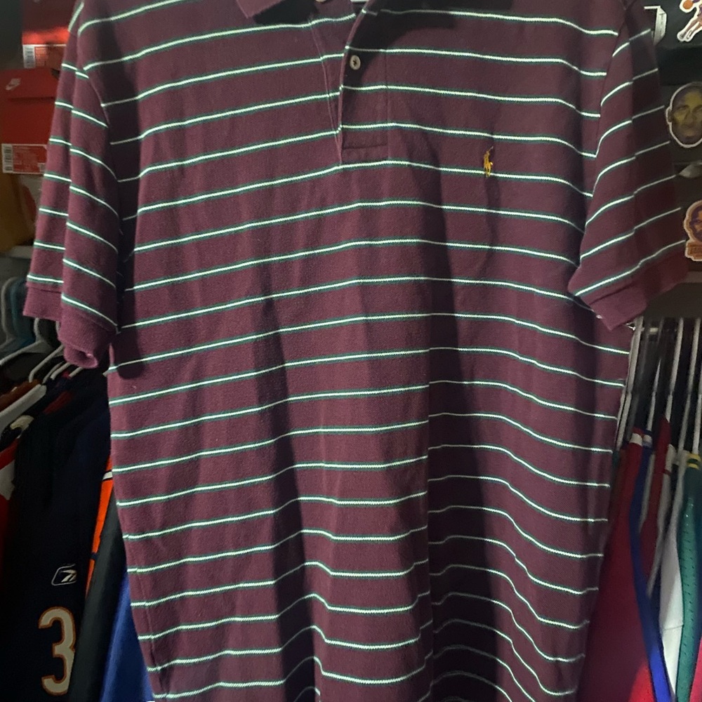 Polo by Ralph Lauren Men's Purple Striped Shirt